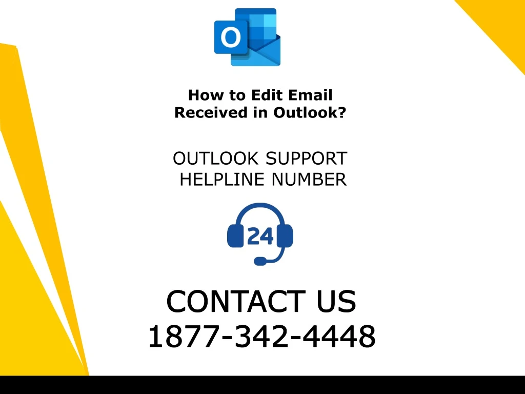 how to edit email received in outlook