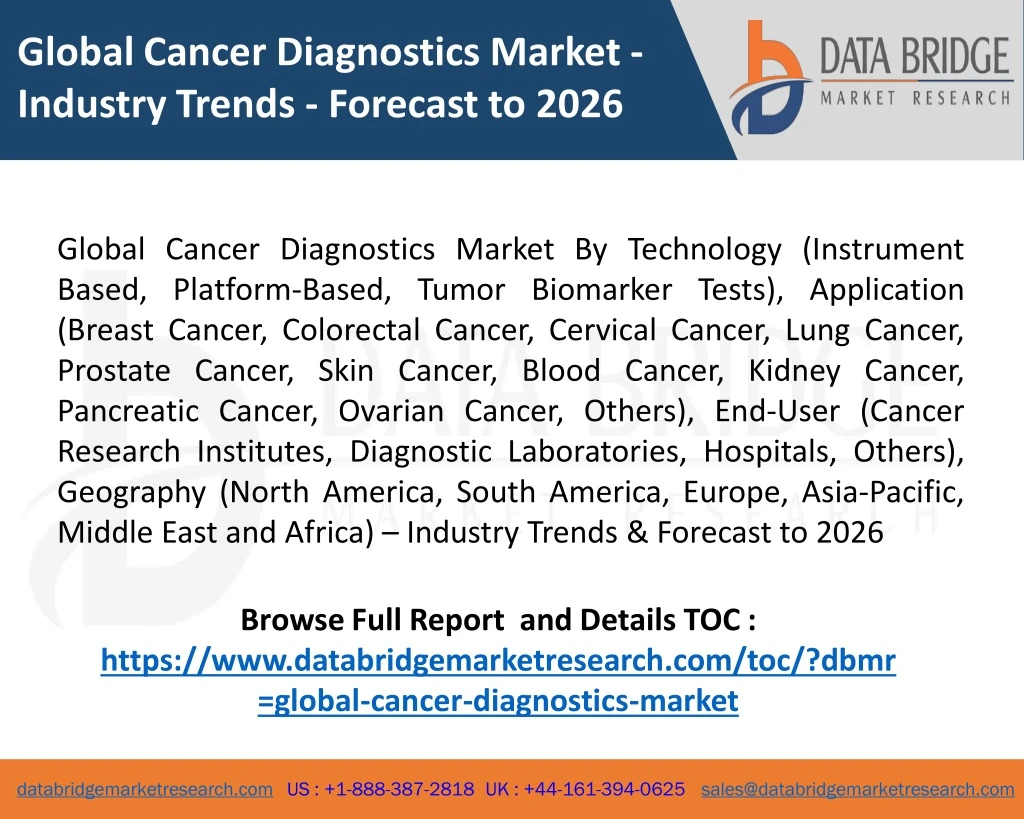 global cancer diagnostics market industry trends