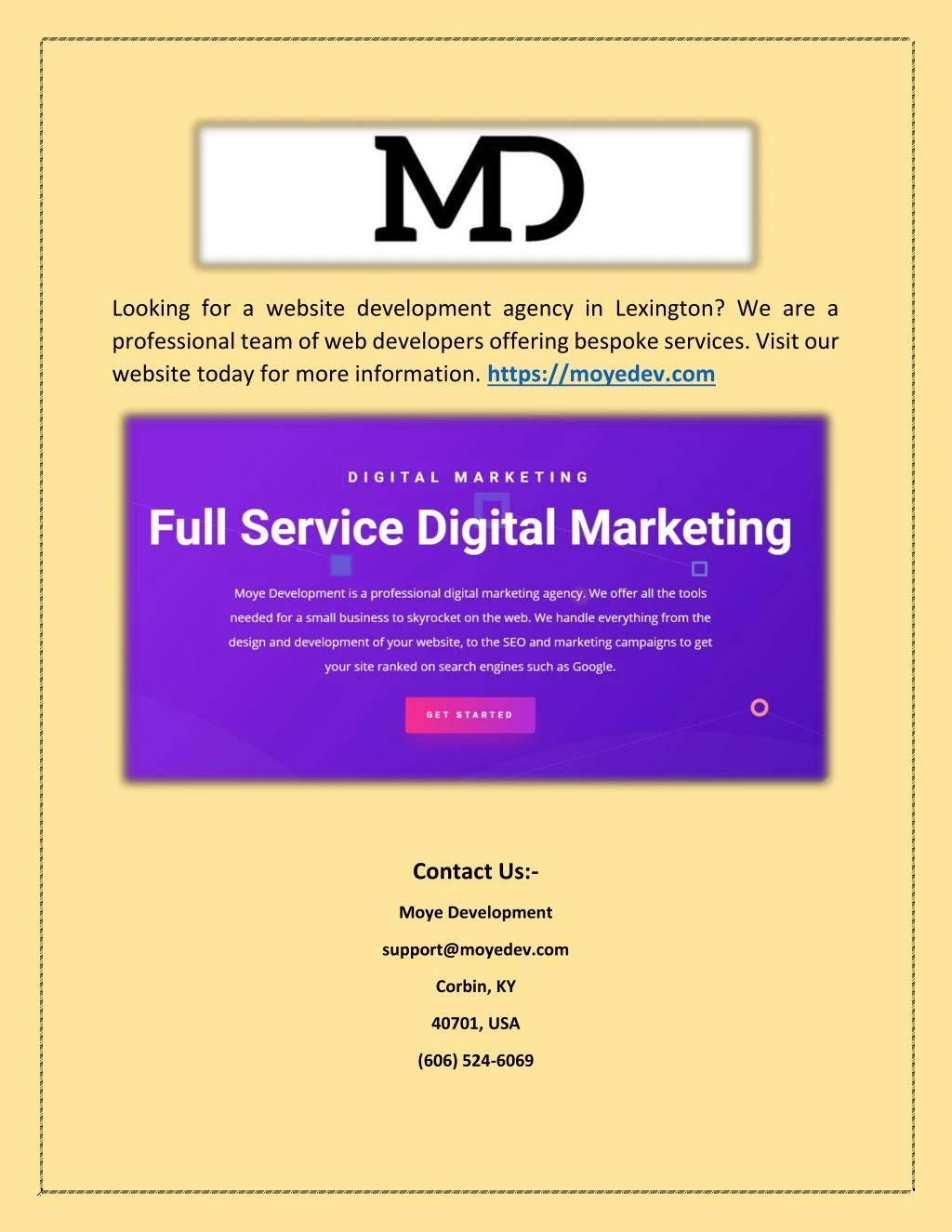 looking for a website development agency
