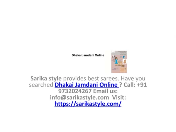 Dhakai jamdani Sarees Online