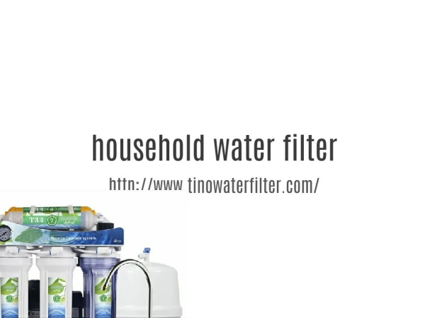 Whole House Water Filter Systems, household water filtration unit