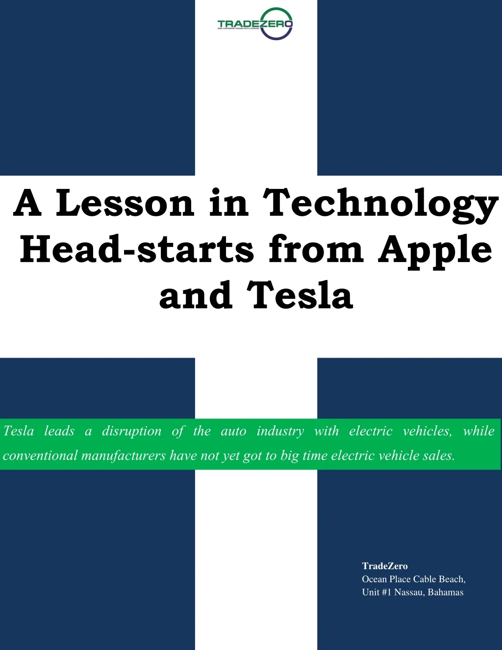 a lesson in technology head starts from apple