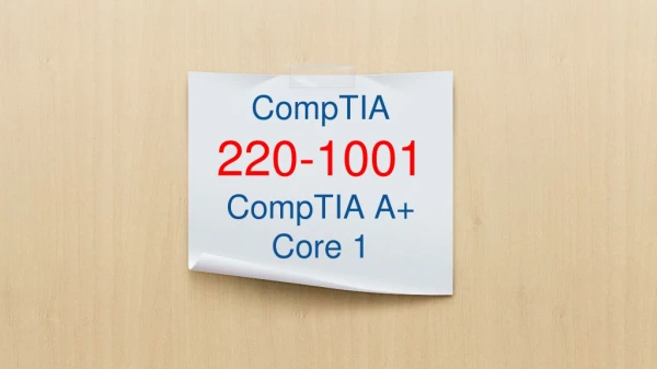 comptia 220 1001 comptia a core 1