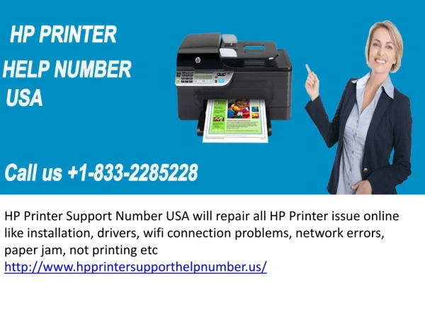Fix your HP Printer issue through HP Printer Help Number USA