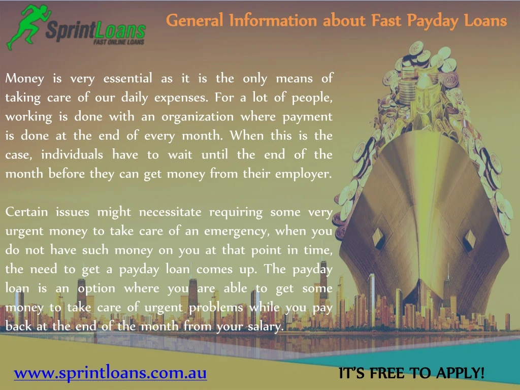general information about fast payday loans