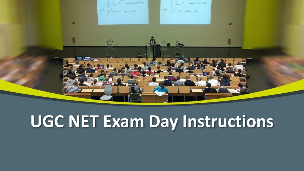 ugc net exam day instructions