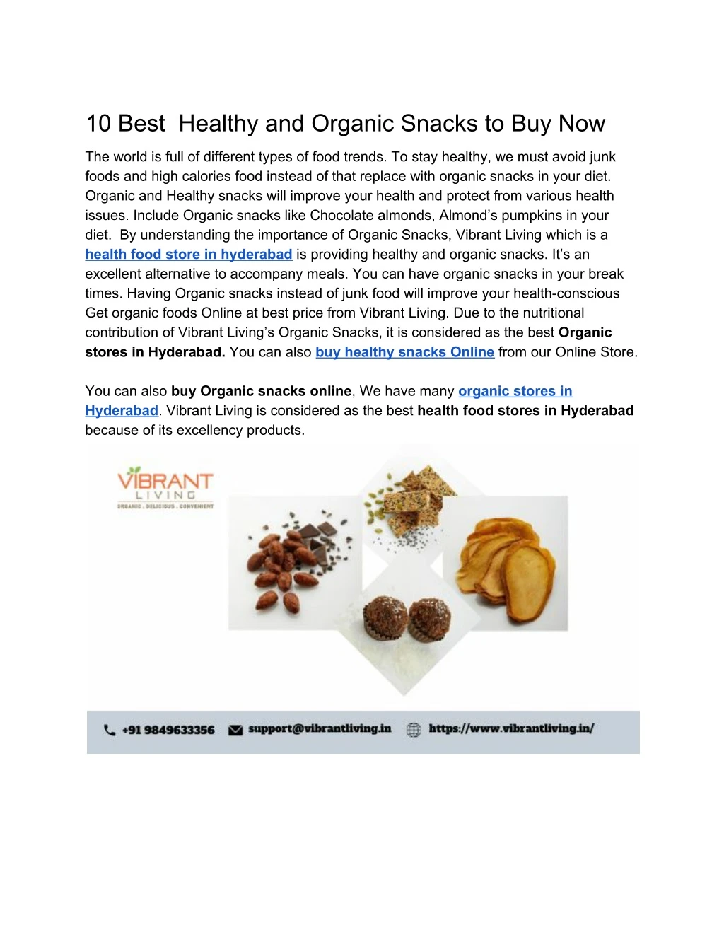 10 best healthy and organic snacks to buy now