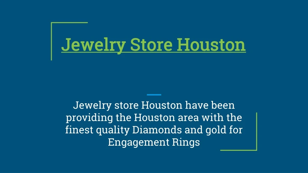 jewelry store houston