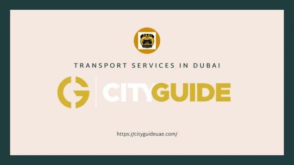 Taxi Booking Services In Dubai | City Guide UAE