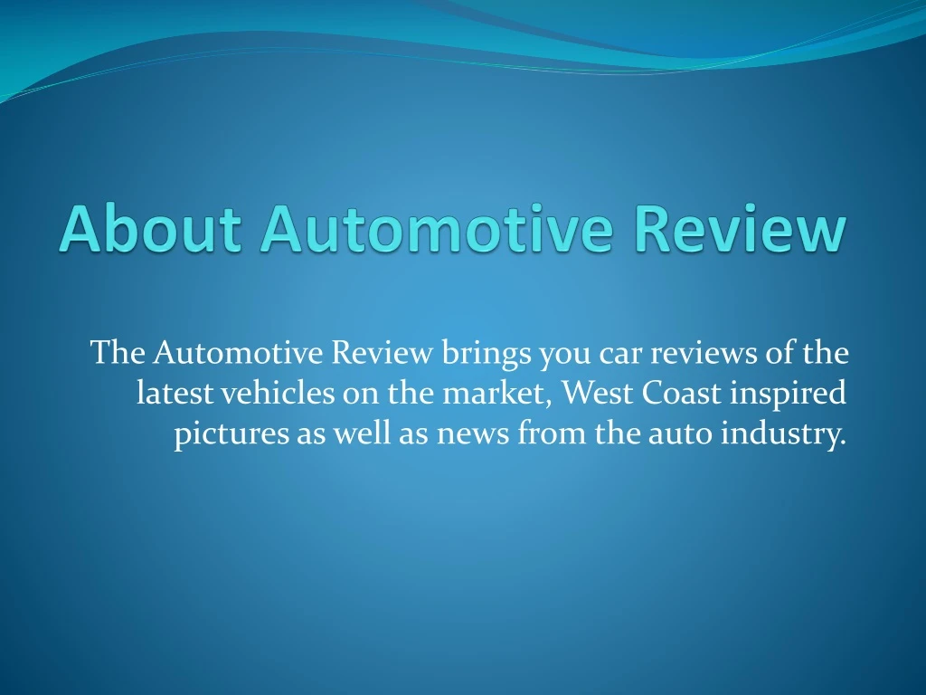 about automotive review