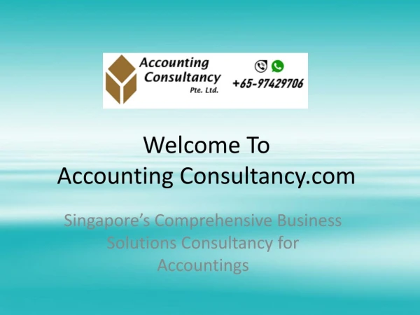Outsourced Accounting Services Singapore