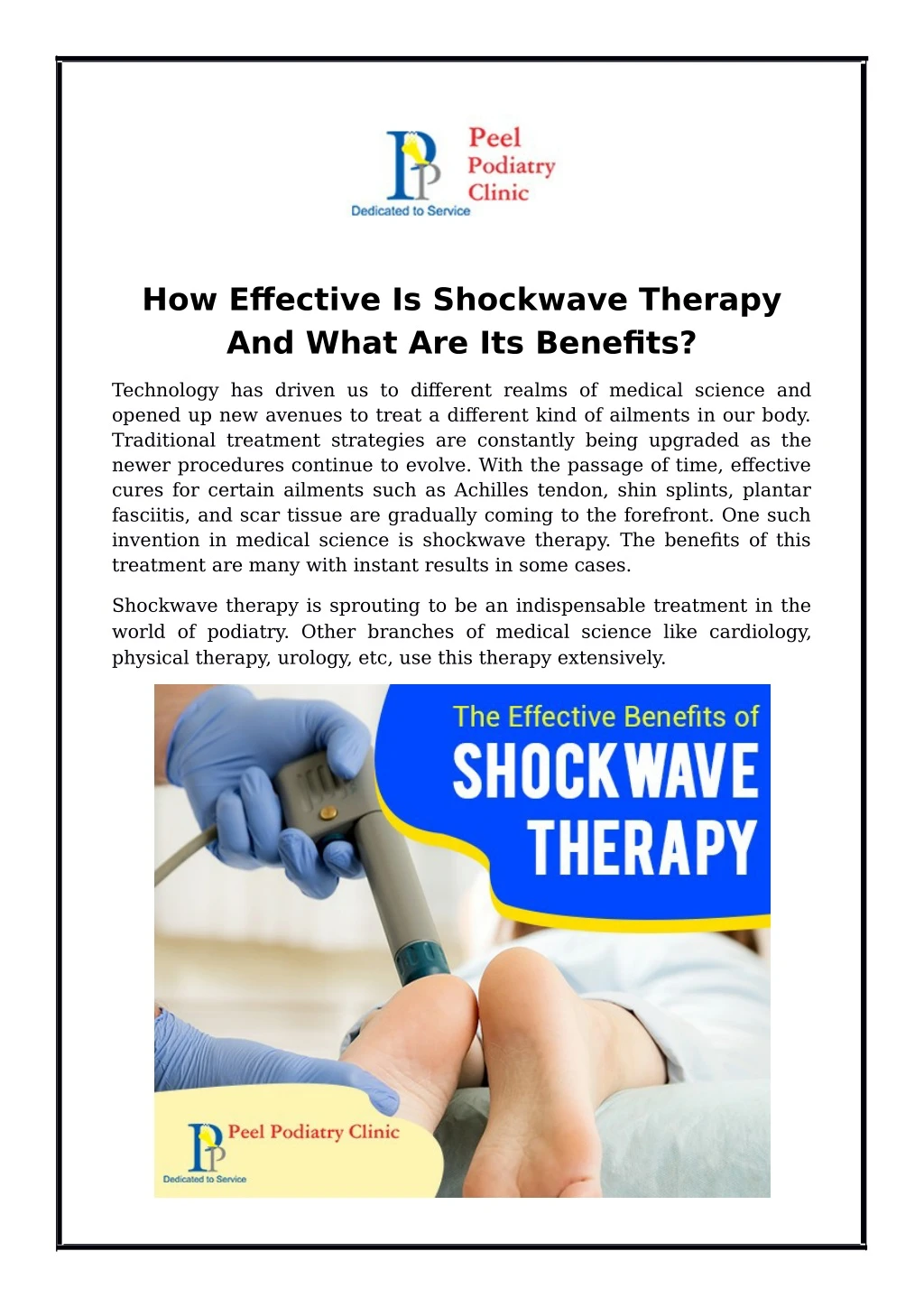 how effective is shockwave therapy and what