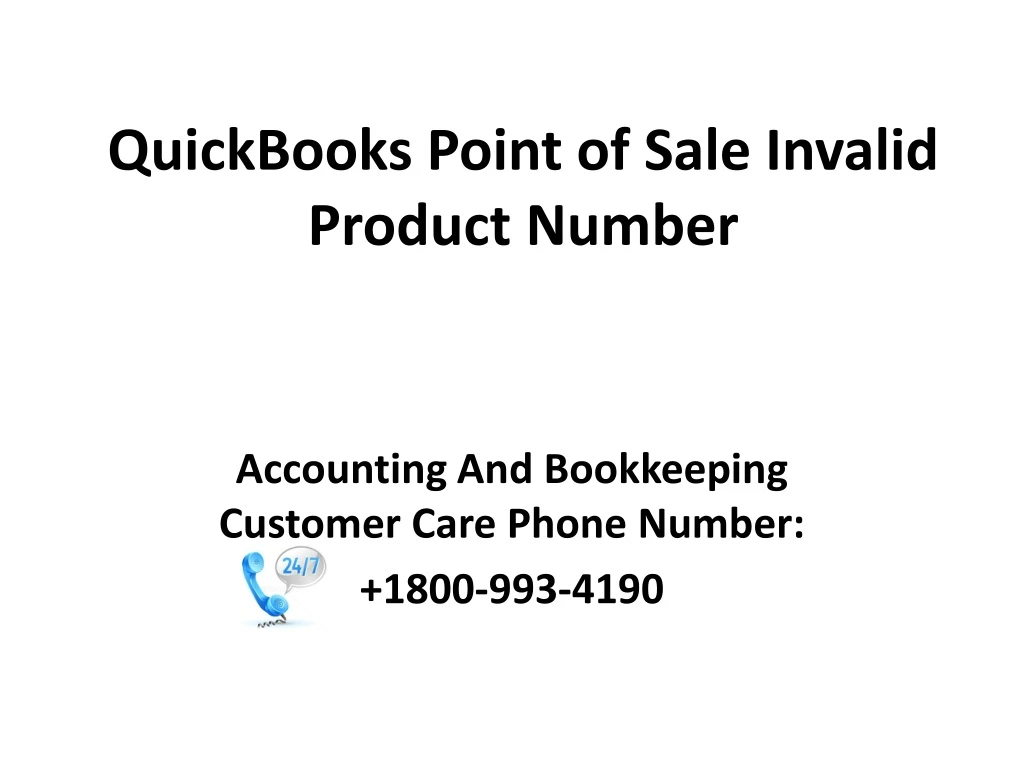 quickbooks point of sale invalid product number