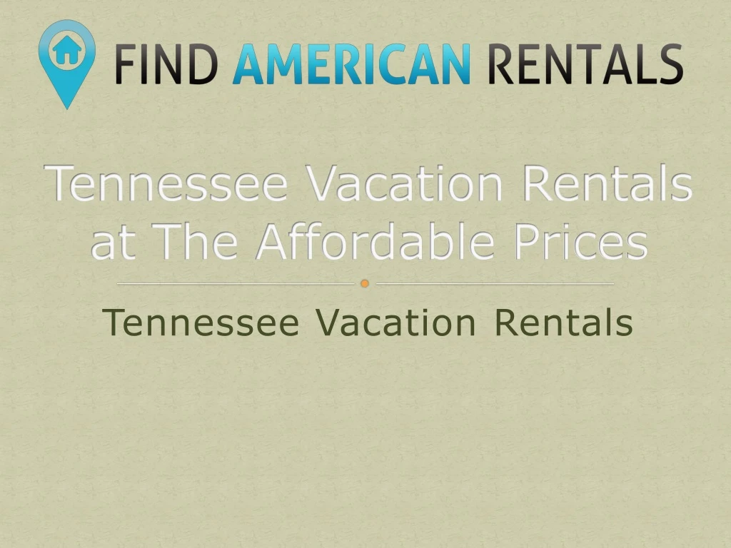 tennessee vacation rentals