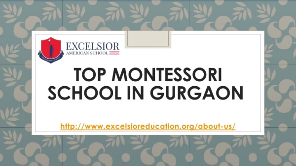 top montessori school in gurgaon