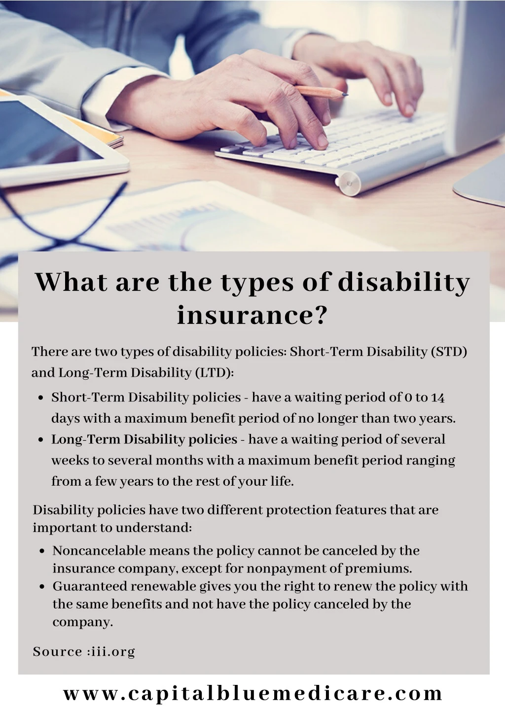 what are the types of disability insurance