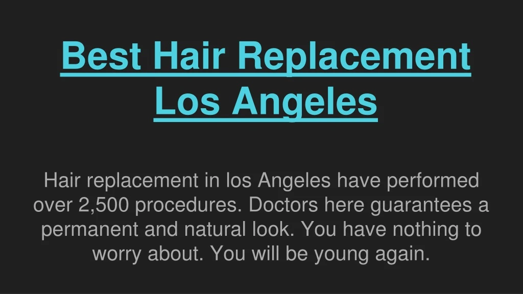 best hair replacement los angeles