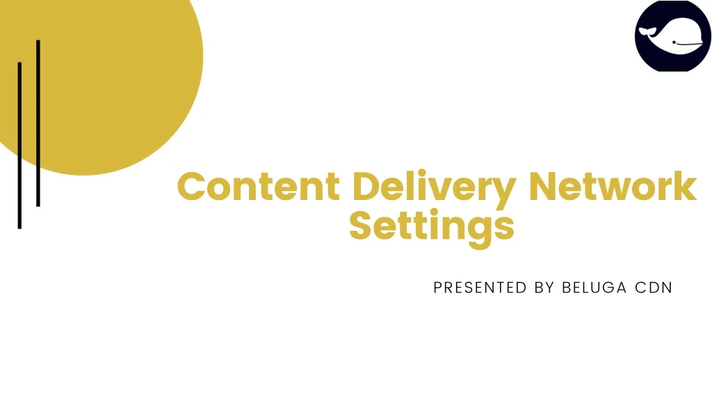 content delivery network settings