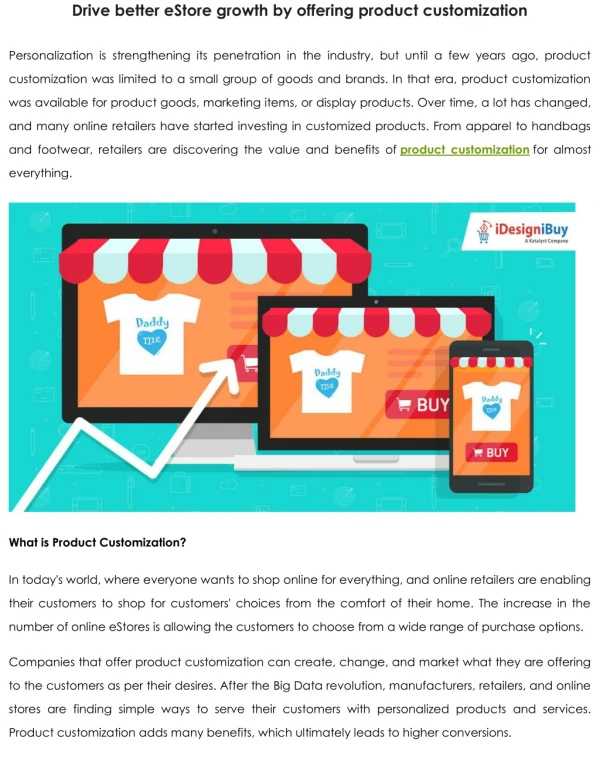 drive better estore growth by offering product