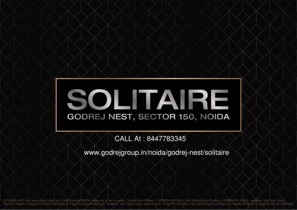 Godrej Solitaire - Luxurious 3 BHK Homes For Sale in Sector 150 Noida | Best Payment Plan
