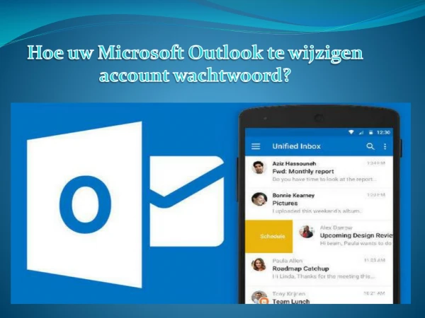 Hoe het wachtwoord van uw Microsoft Outlook-account te wijzigen?