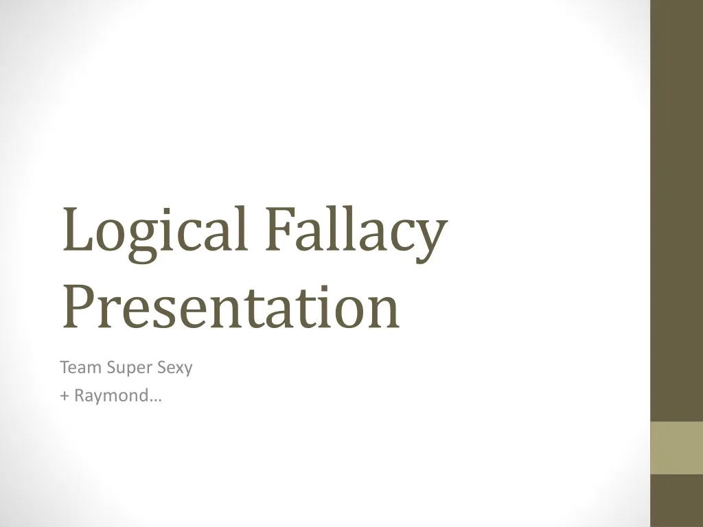 logical fallacy presentation