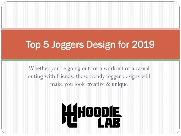 Top 5 Joggers Design for 2019
