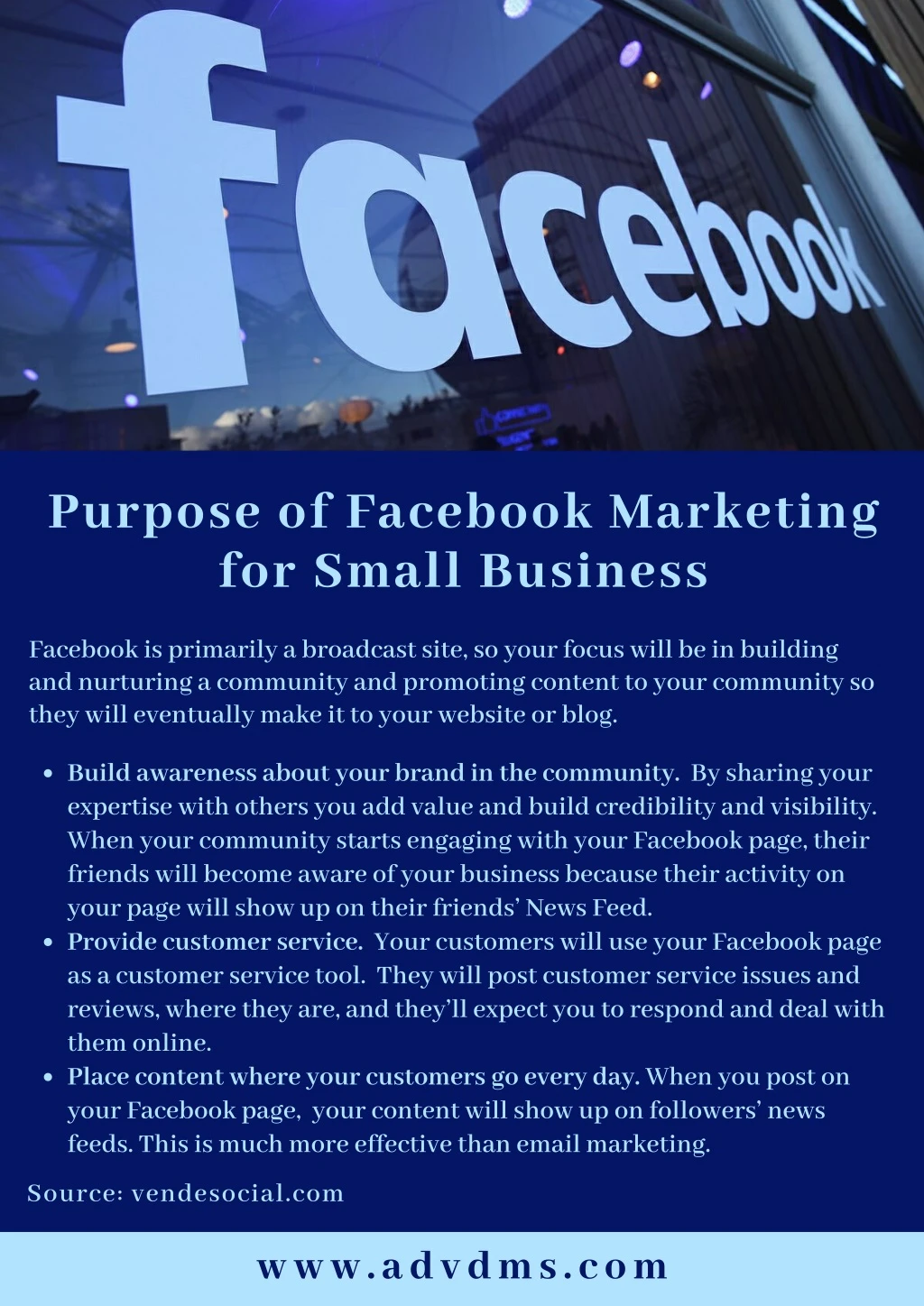 purpose of facebook marketing for small business