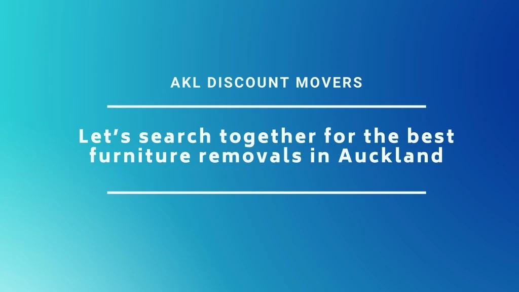 akl discount movers