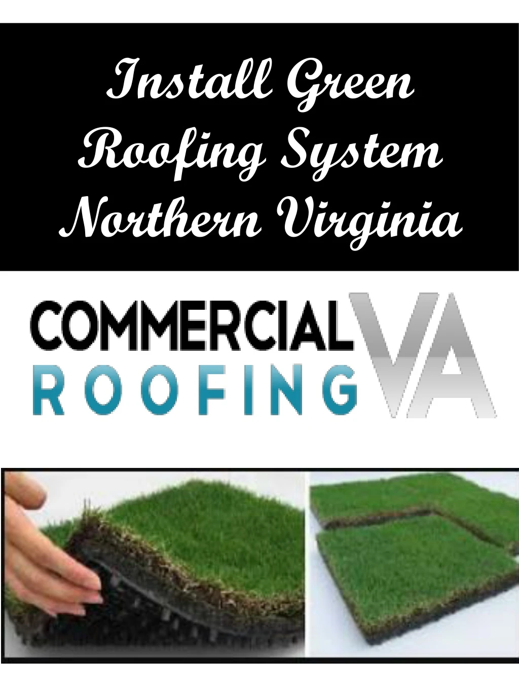 install green roofing system northern virginia