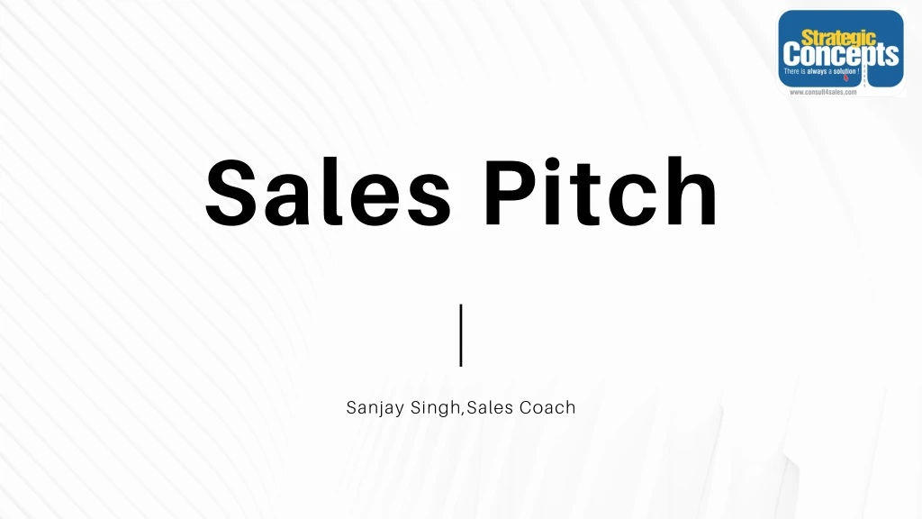 sales pitch