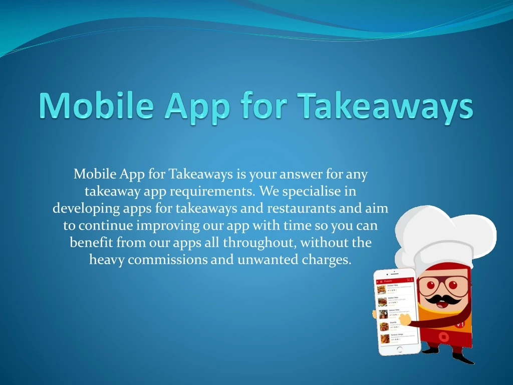 mobile app for takeaways