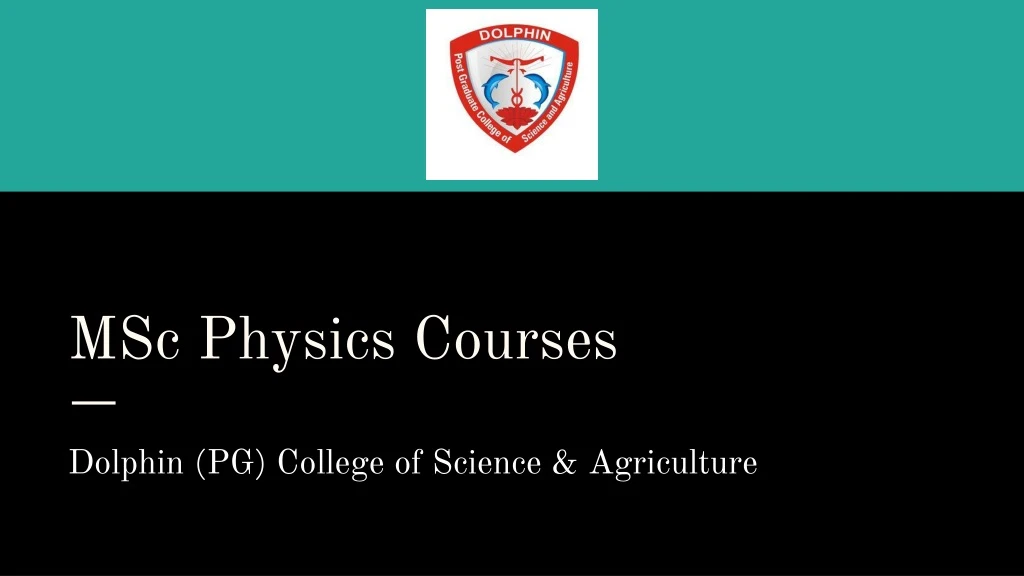 msc physics courses