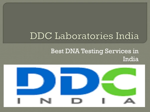 DNA TEST IN INDIA