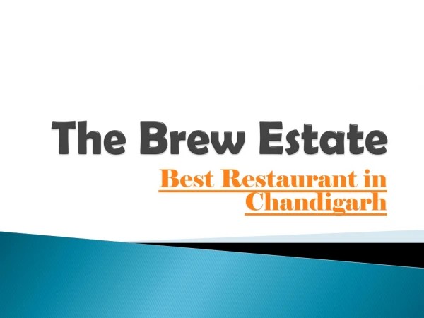 Best Restaurant in Chandigarh