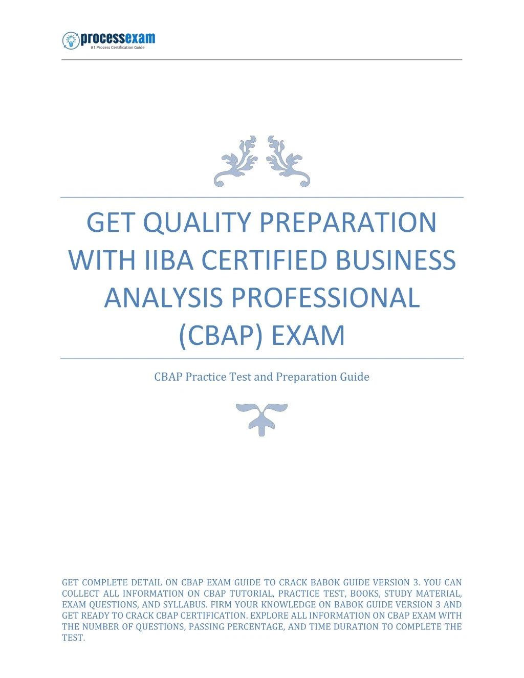 get quality preparation with iiba certified