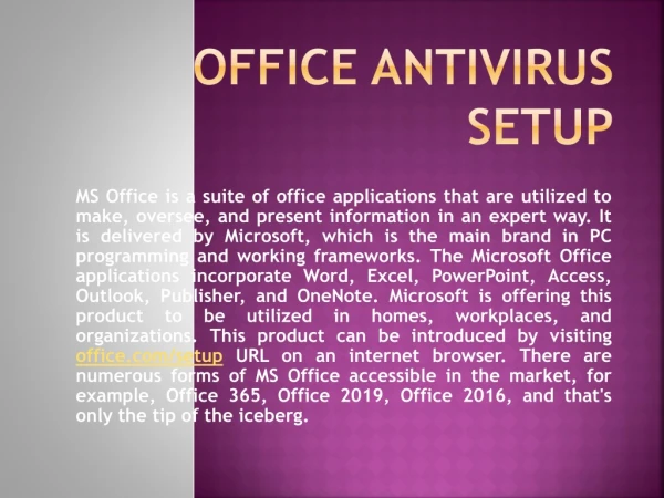 office antivirus setup