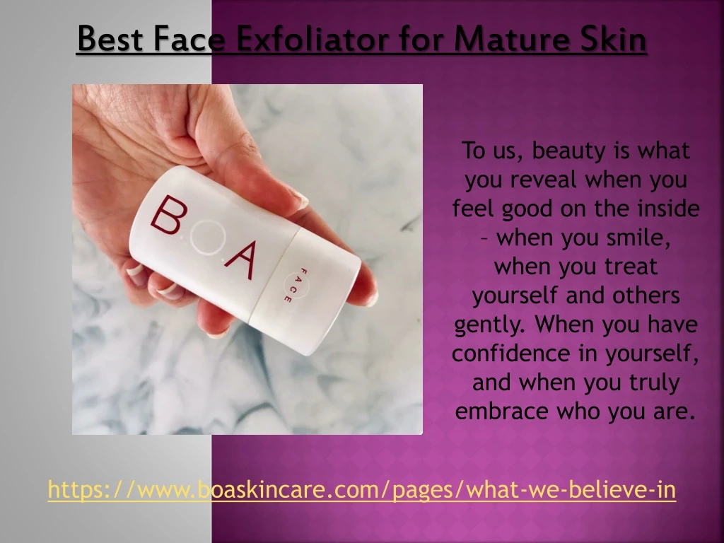 best face exfoliator for mature skin