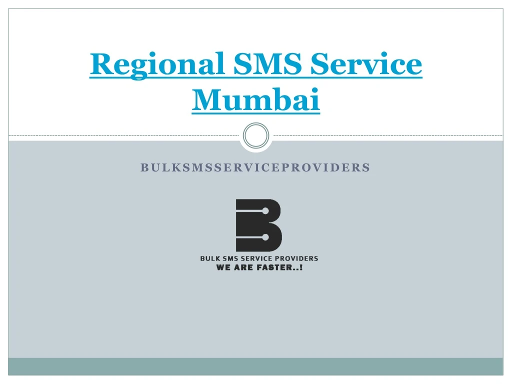 regional sms service mumbai