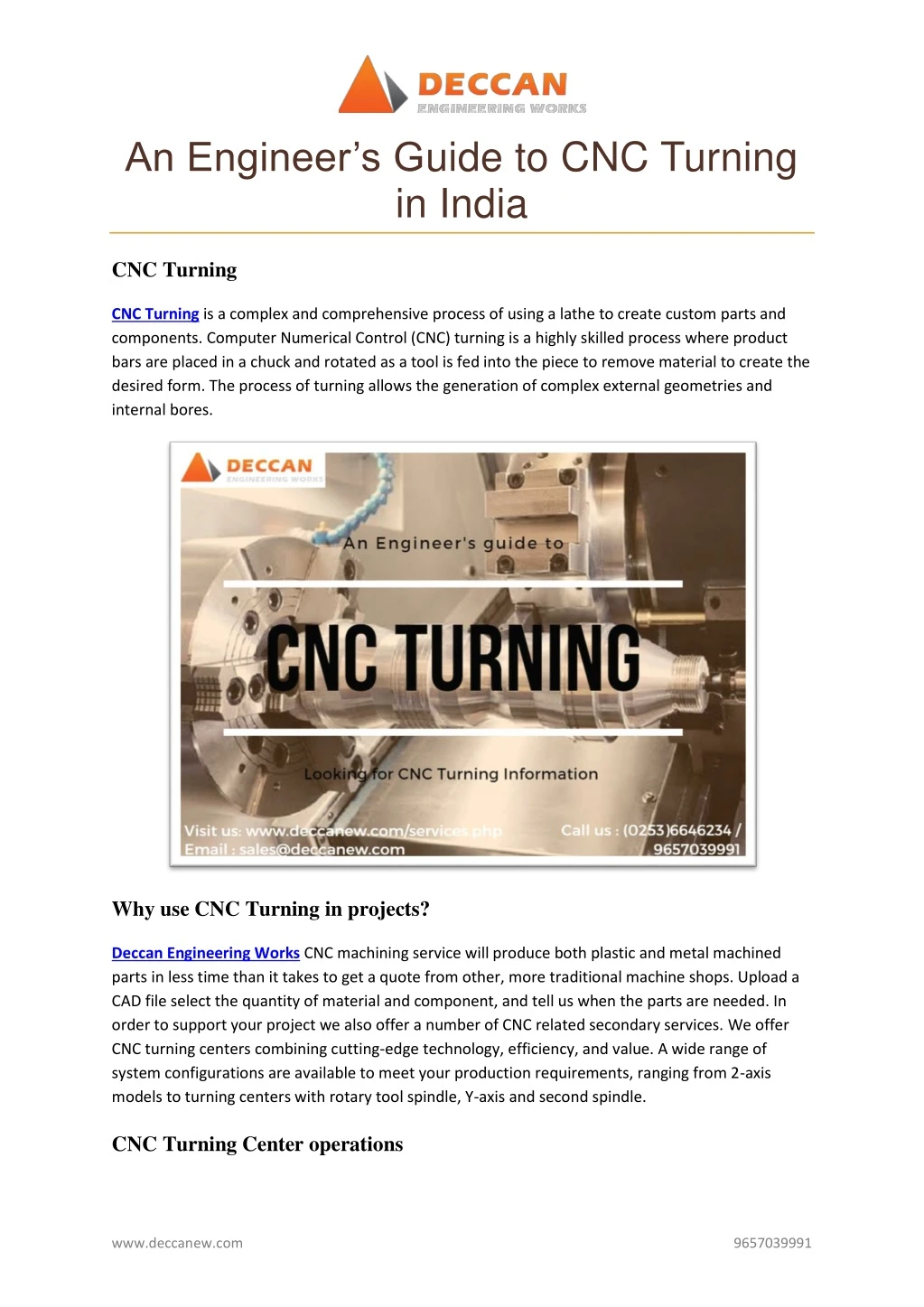 an engineer s g uide to cnc turning in india