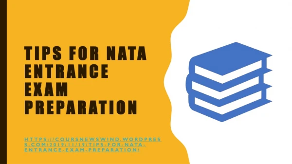tips for nata entrance exam preparation
