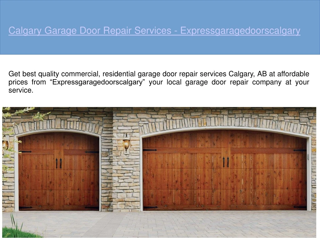 calgary garage door repair services