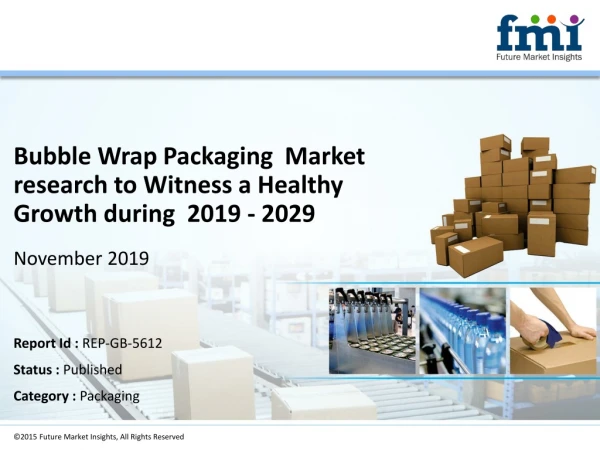 Bubble Wrap Packaging Market research Registering a Strong Growth by 2019 - 2029