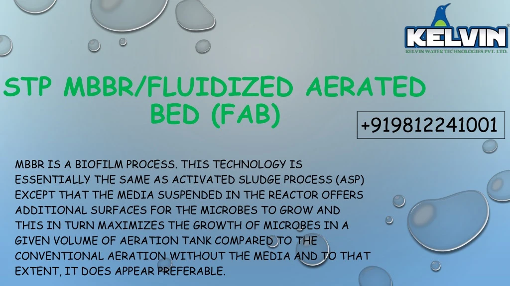 stp mbbr fluidized aerated bed fab