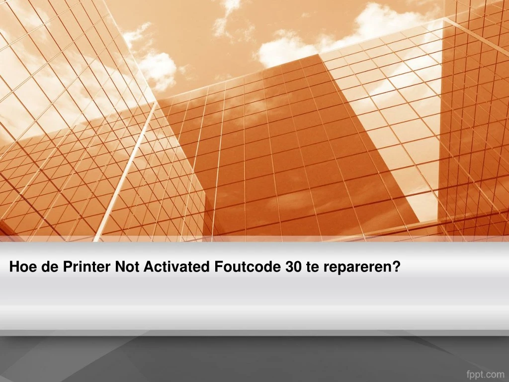 hoe de printer not activated foutcode