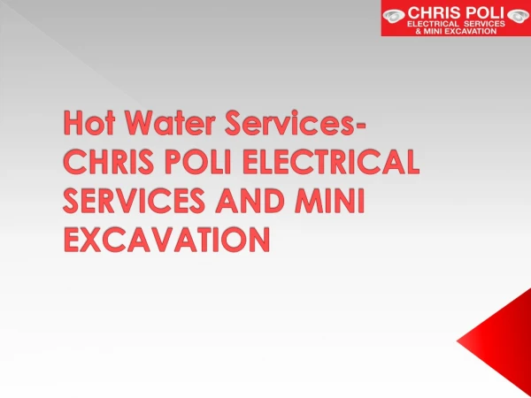 Best Electrician in Penrith | Chris Poli Electrical Services