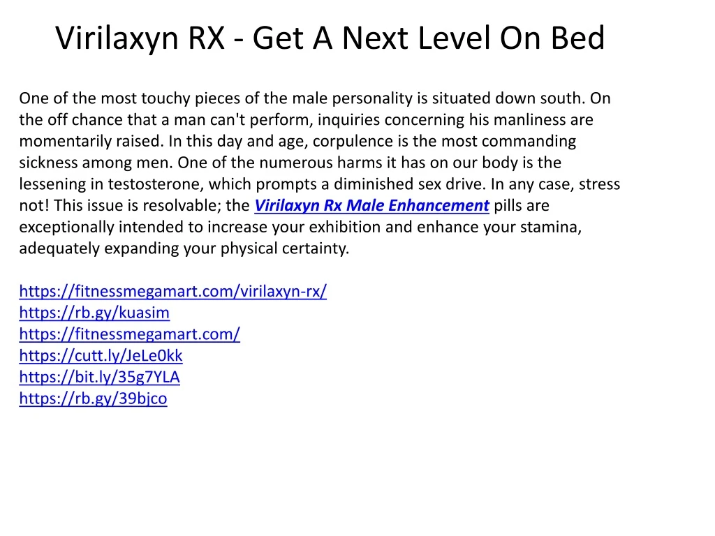virilaxyn rx get a next level on bed