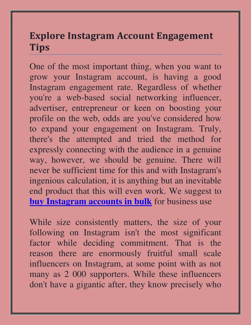 explore instagram account engagement tips