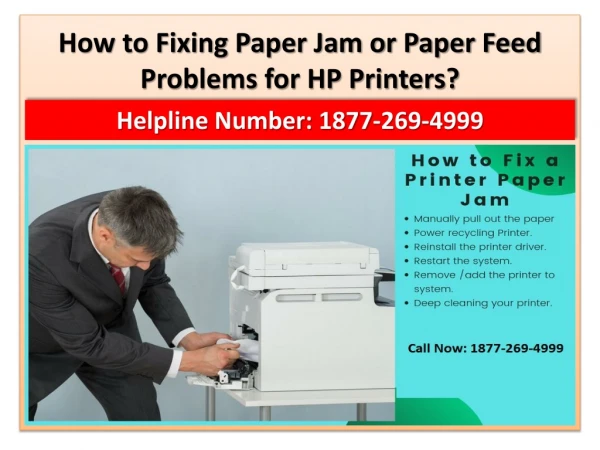 how to fixing paper jam or paper feed problems