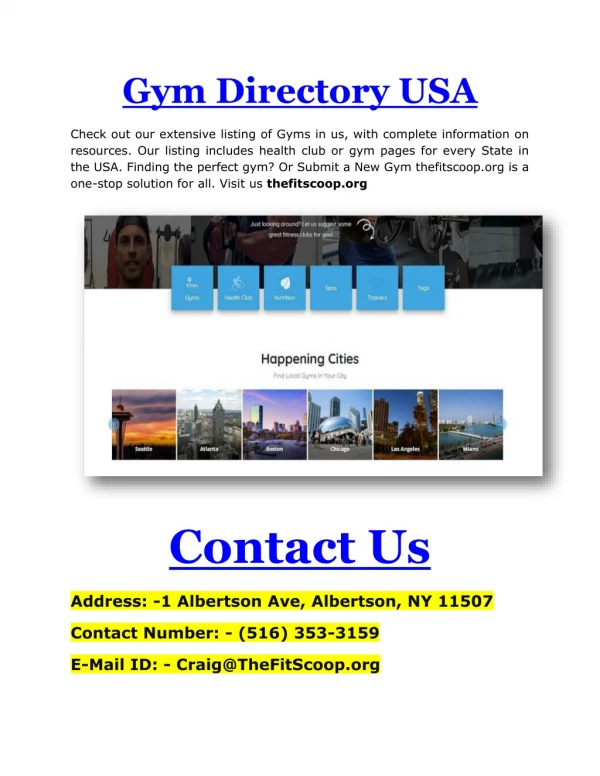 Gym Directory USA